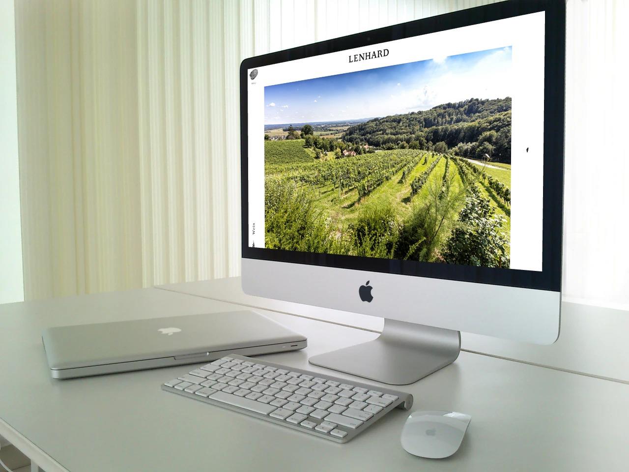 Weingut Lenhard yeni web sitesini sunuyor