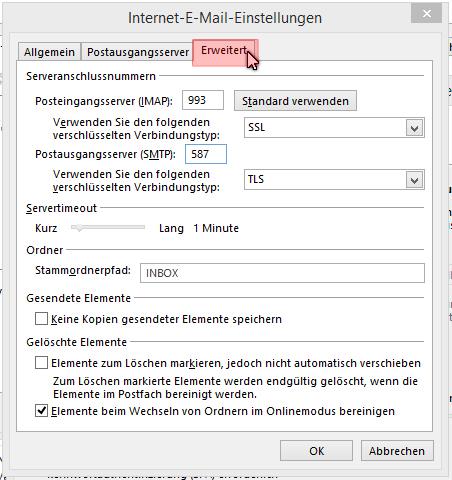 Outlook i avancuar