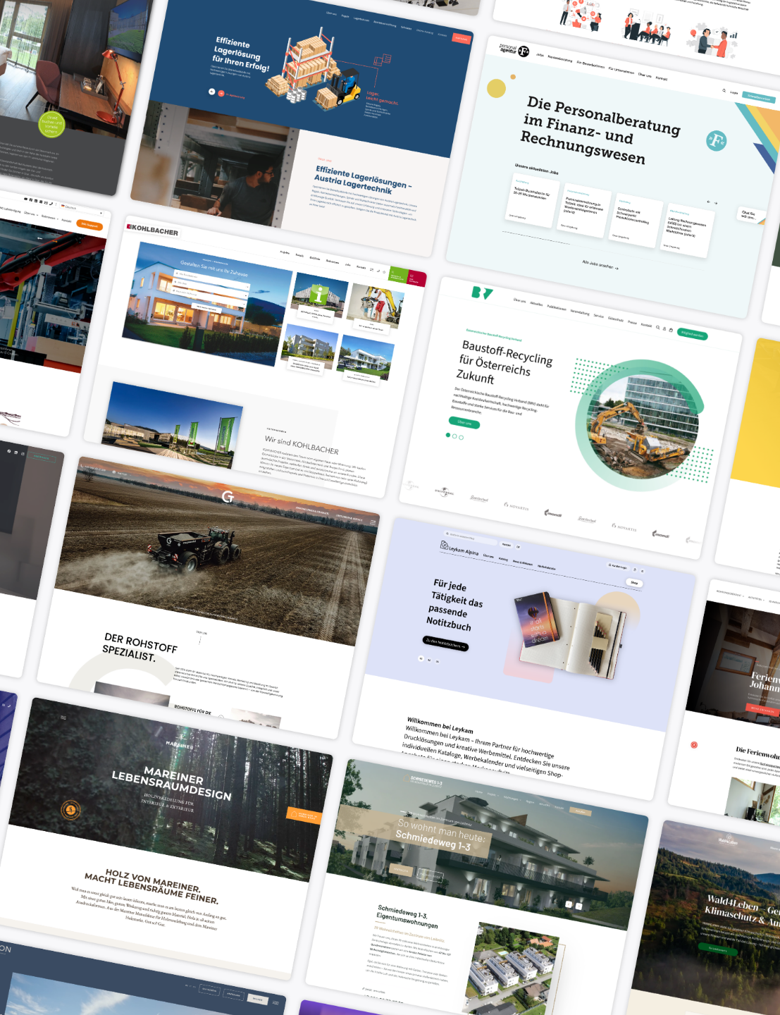 Desktop Screens mit Körbler Projekten.