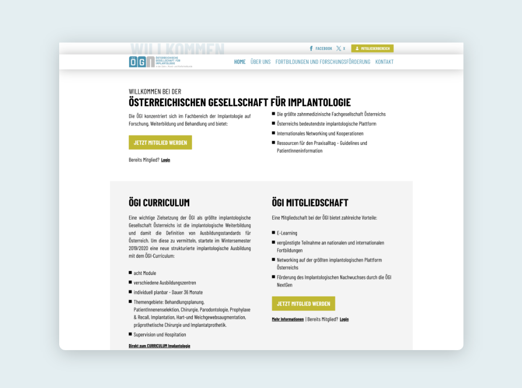 Desktop Screen der Leistunegn
