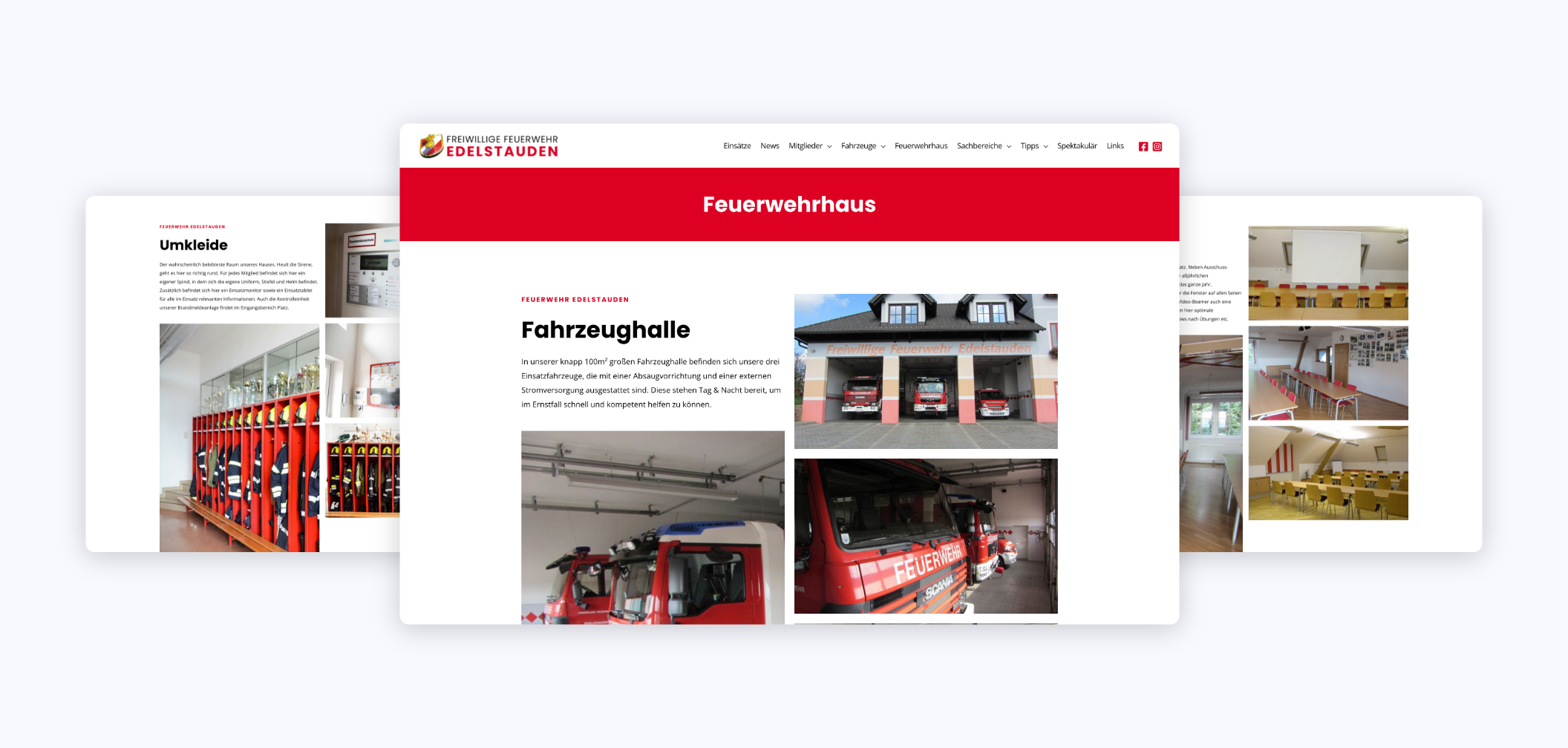 Drei Desktop Screens über die Fahrzeughalle