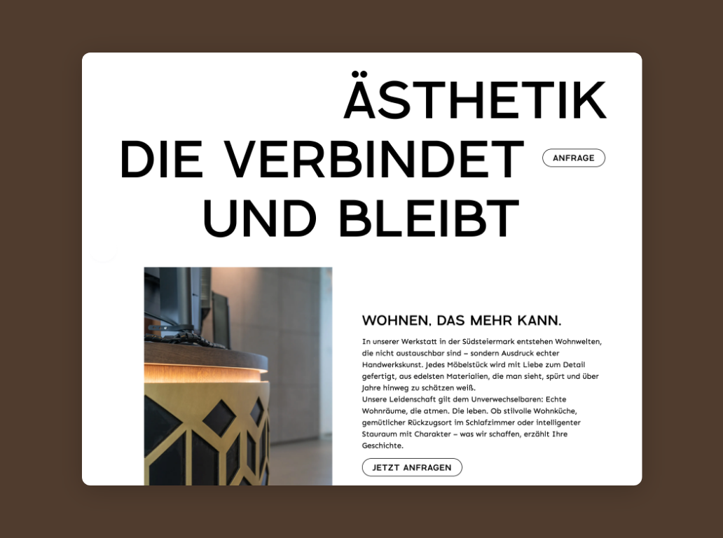 Desktop Screen über die Deutschmann Philosophie