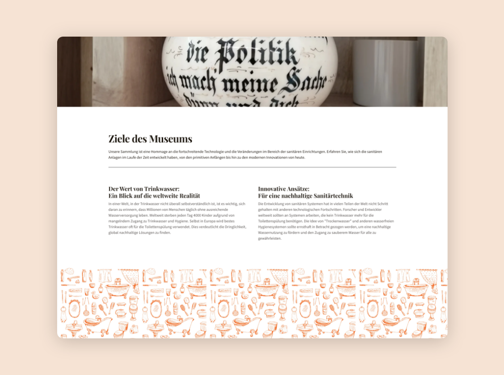Desktop Screen mit den Zielen